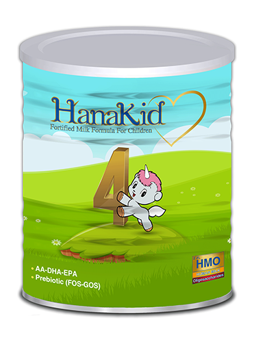 hanakid contains prebiotics, vitamins, minerals and selenium